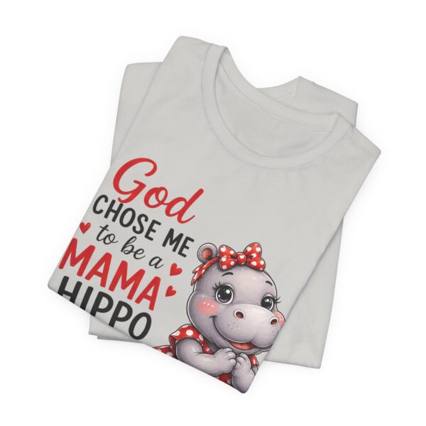 God Chose Me to Be a Mama Hippo T-Shirt | Hippo Mom, Christian Mother's Day | Hippopotamus Lovers