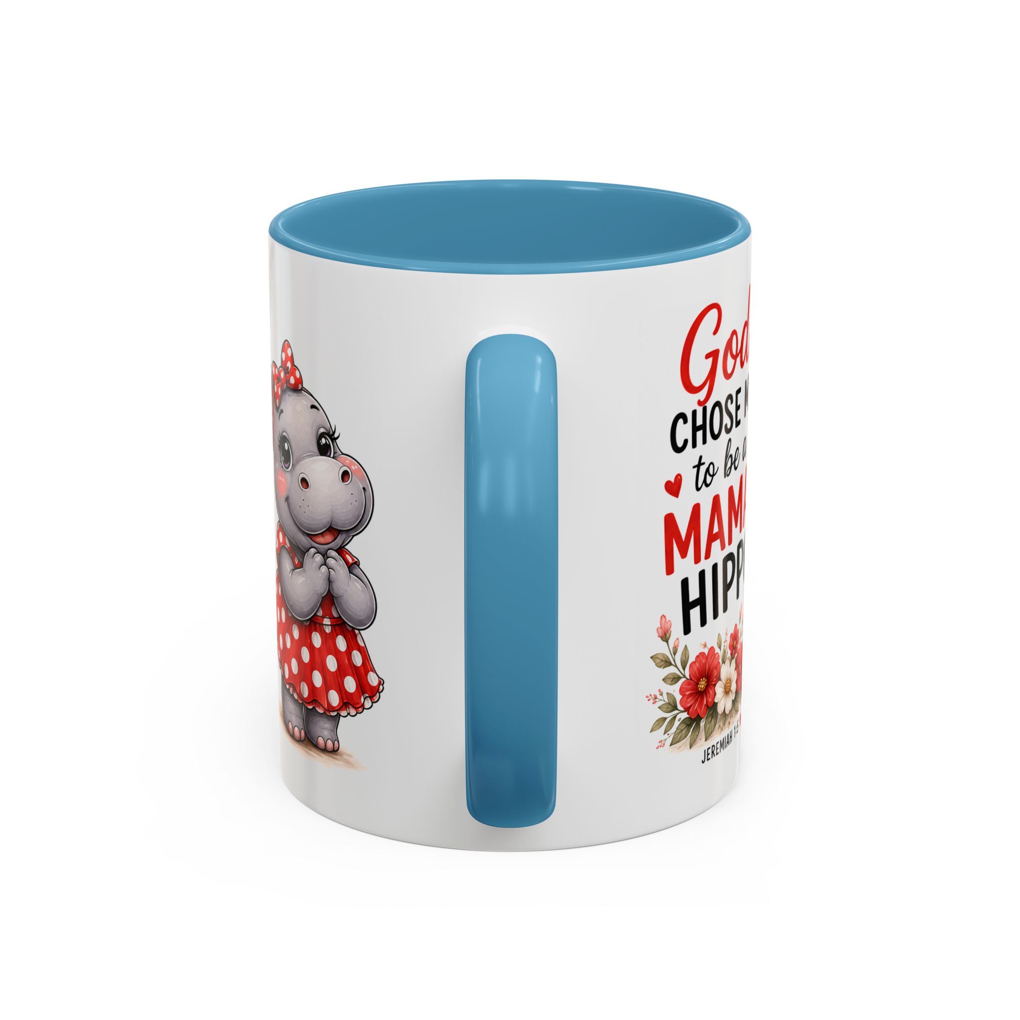 God Chose Me to Be a Mama Hippo | Coffee Mug (11oz / 15oz) Christian Mother’s Day Gift, Cute Faith Coffee Cup for Moms - Image 36