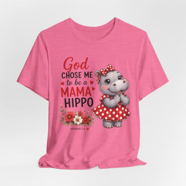 God Chose Me to Be a Mama Hippo T-Shirt | Hippo Mom, Christian Mother's Day | Hippopotamus Lovers