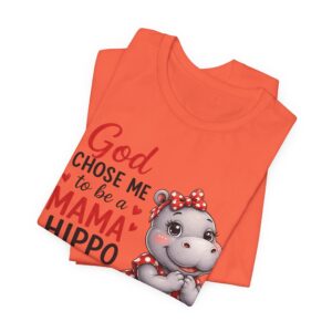 God Chose Me to Be a Mama Hippo T-Shirt | Hippo Mom, Christian Mother's Day | Hippopotamus Lovers - Image 11