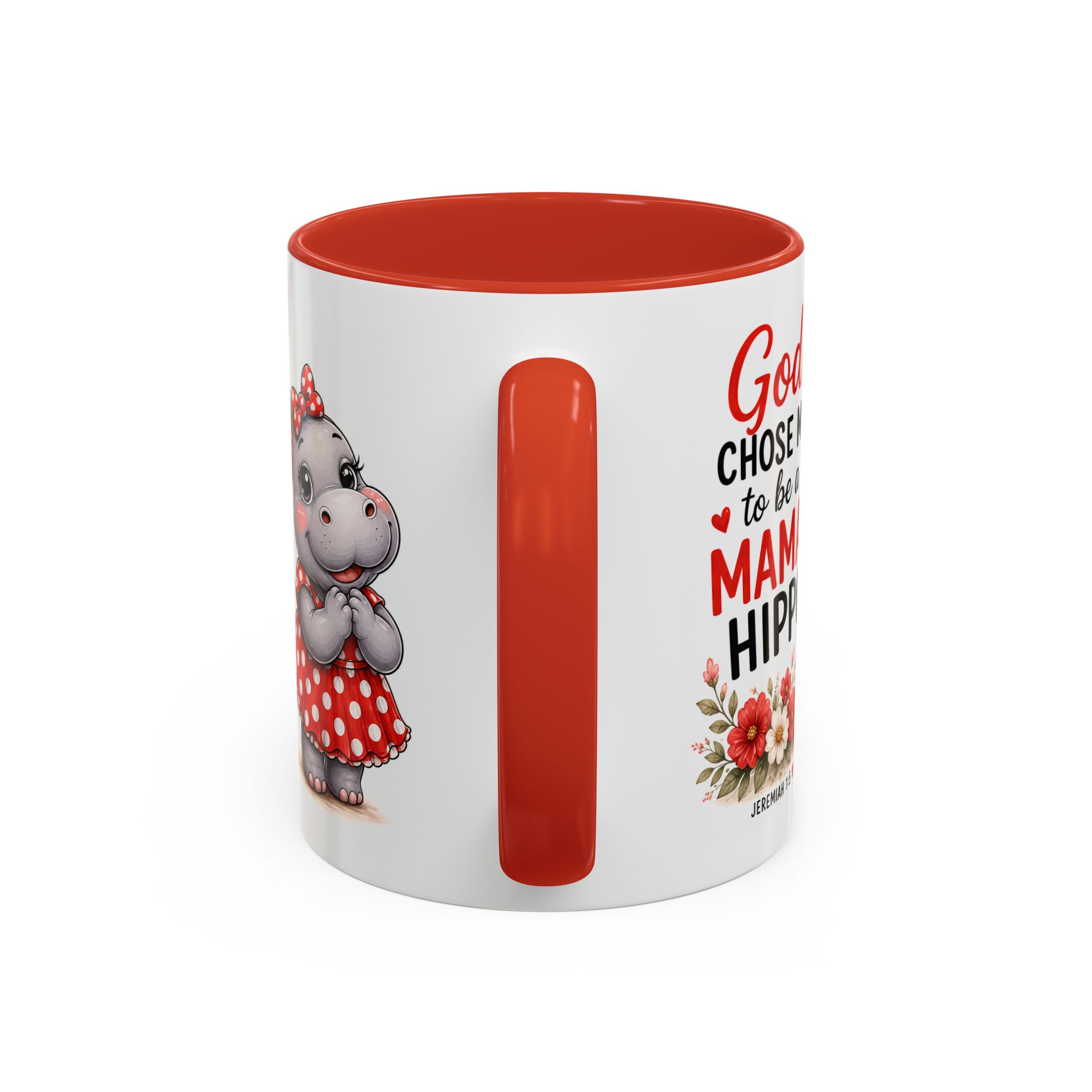 God Chose Me to Be a Mama Hippo | Coffee Mug (11oz / 15oz) Christian Mother’s Day Gift, Cute Faith Coffee Cup for Moms - Image 16