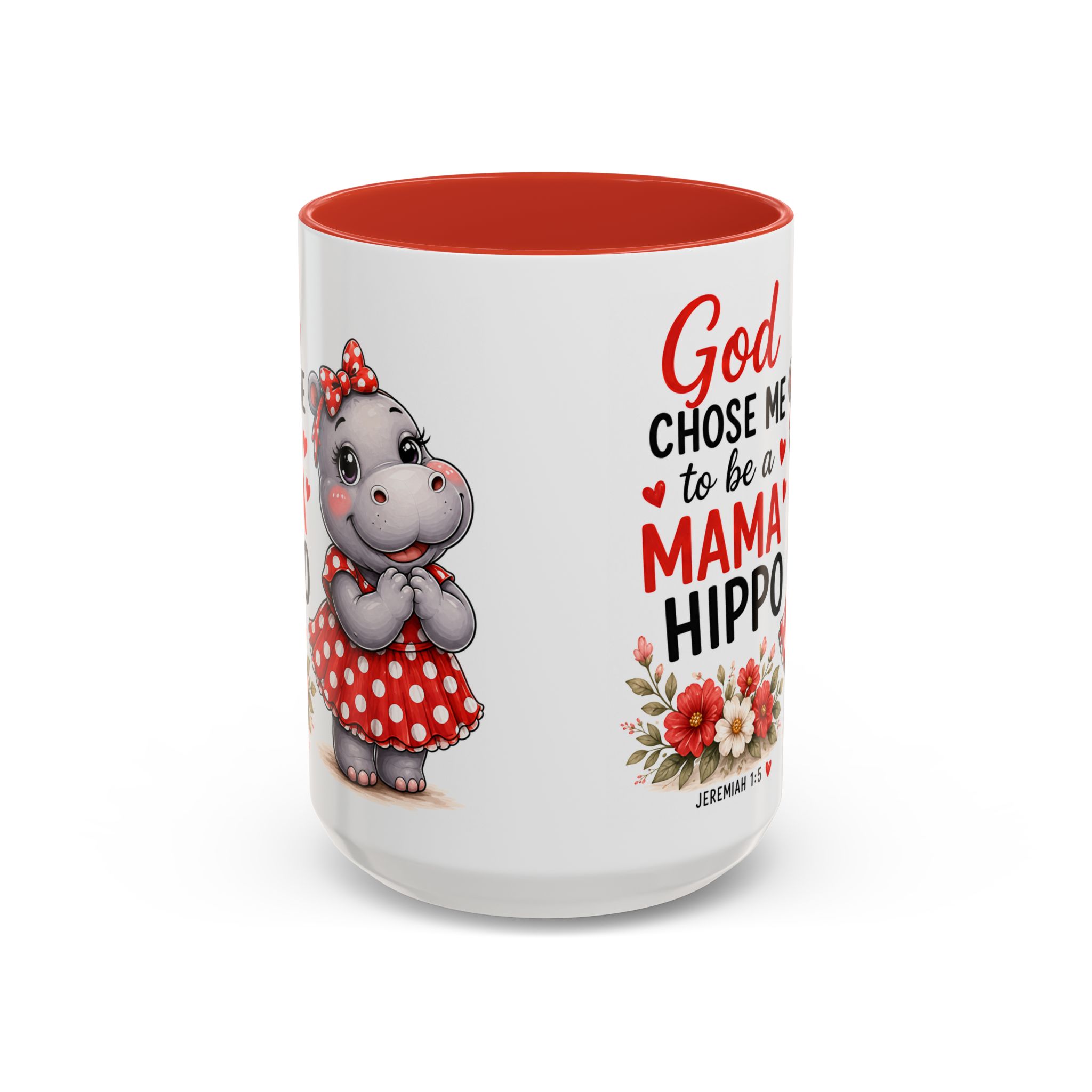 God Chose Me to Be a Mama Hippo | Coffee Mug (11oz / 15oz) Christian Mother’s Day Gift, Cute Faith Coffee Cup for Moms - Image 29