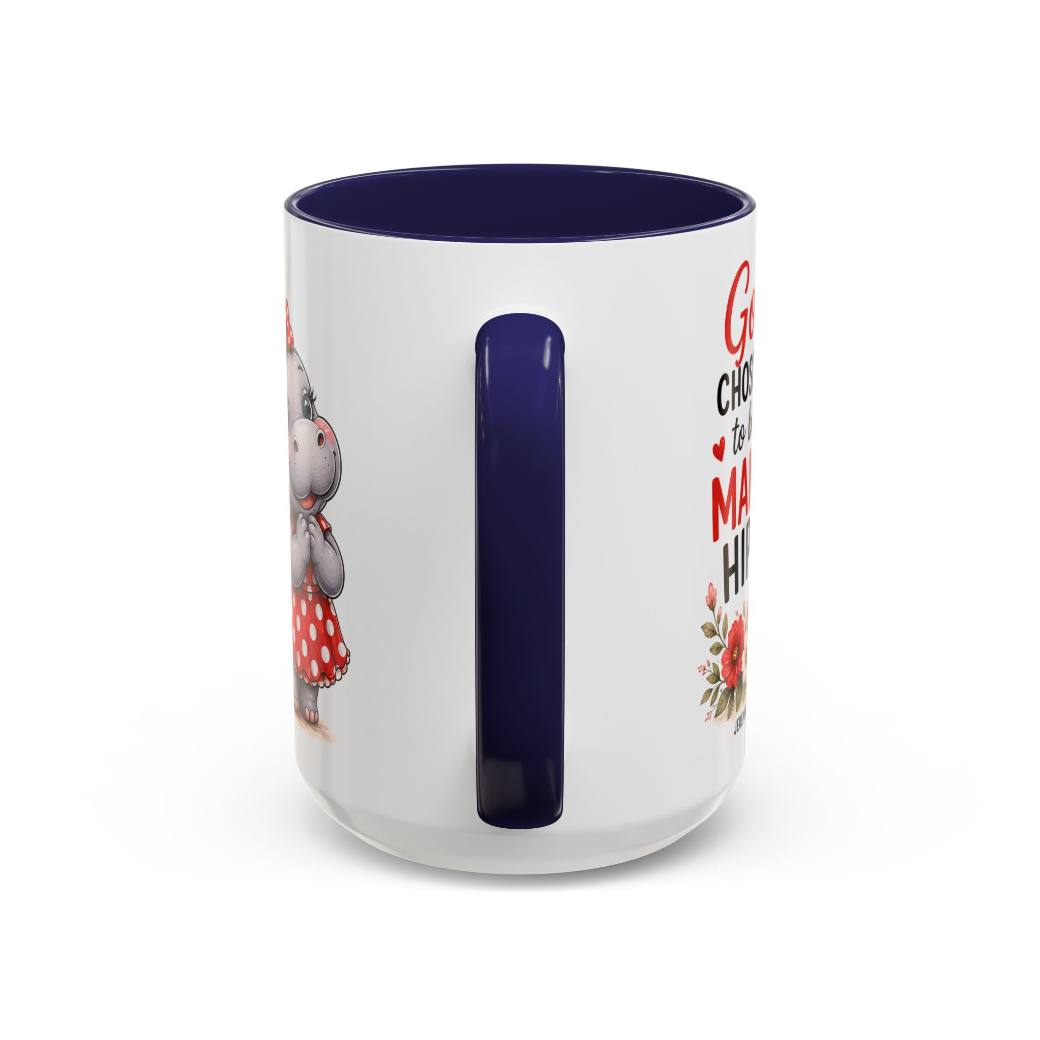 God Chose Me to Be a Mama Hippo | Coffee Mug (11oz / 15oz) Christian Mother’s Day Gift, Cute Faith Coffee Cup for Moms - Image 24
