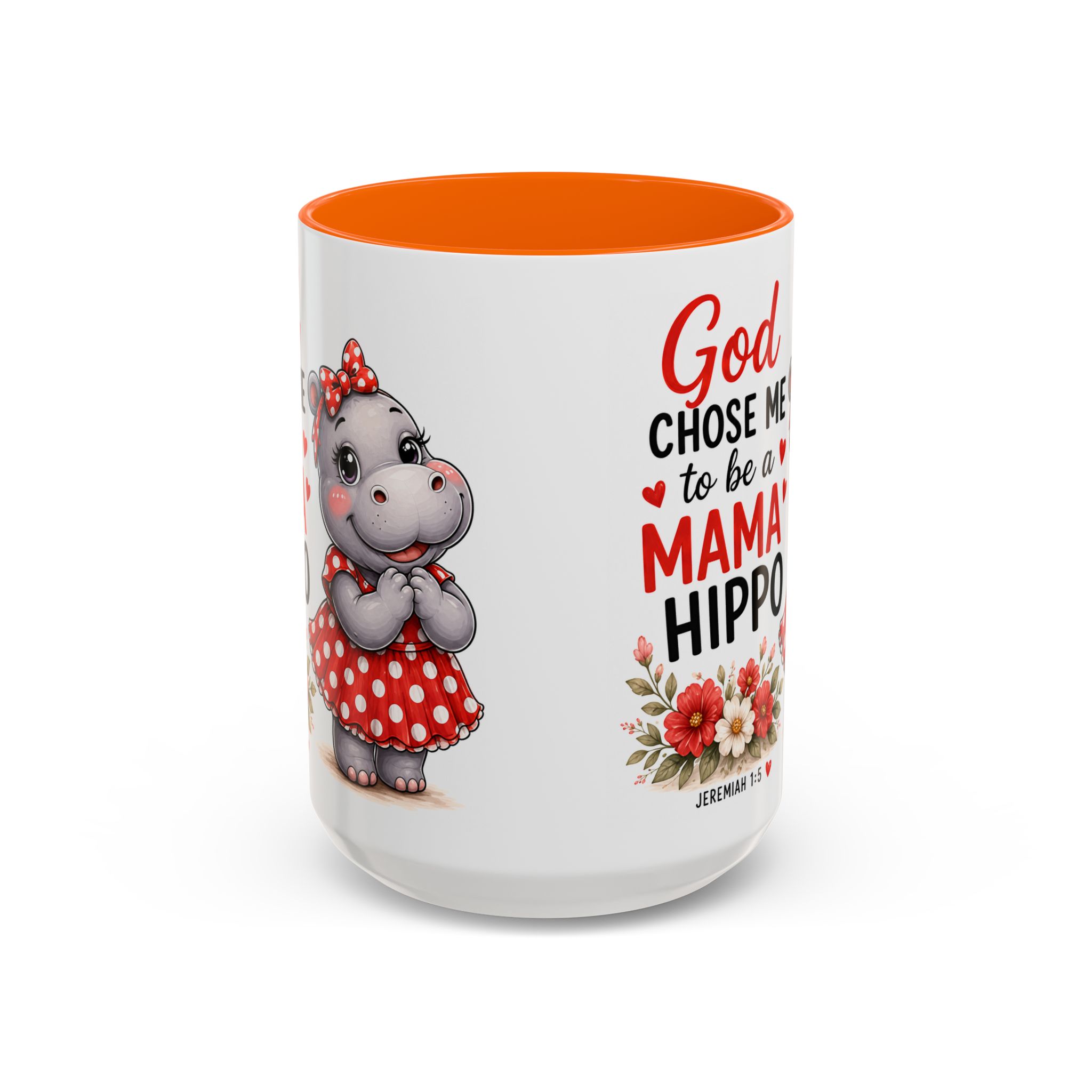 God Chose Me to Be a Mama Hippo | Coffee Mug (11oz / 15oz) Christian Mother’s Day Gift, Cute Faith Coffee Cup for Moms - Image 53