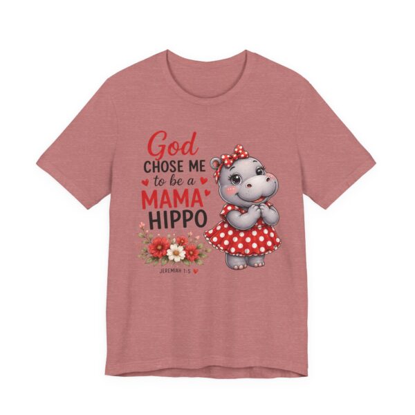 God Chose Me to Be a Mama Hippo T-Shirt | Hippo Mom, Christian Mother's Day | Hippopotamus Lovers