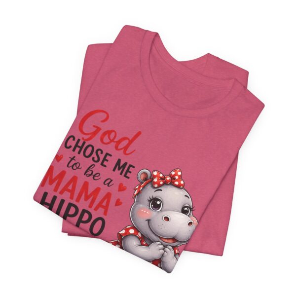 God Chose Me to Be a Mama Hippo T-Shirt | Hippo Mom, Christian Mother's Day | Hippopotamus Lovers