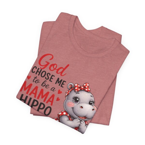 God Chose Me to Be a Mama Hippo T-Shirt | Hippo Mom, Christian Mother's Day | Hippopotamus Lovers