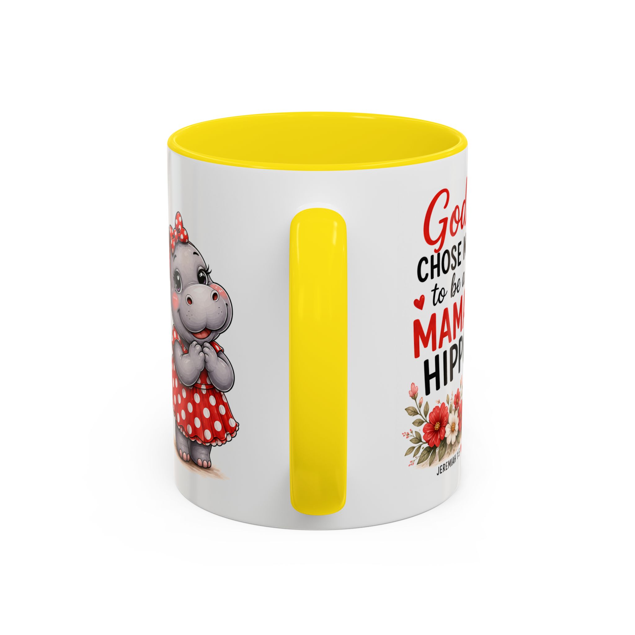 God Chose Me to Be a Mama Hippo | Coffee Mug (11oz / 15oz) Christian Mother’s Day Gift, Cute Faith Coffee Cup for Moms - Image 52