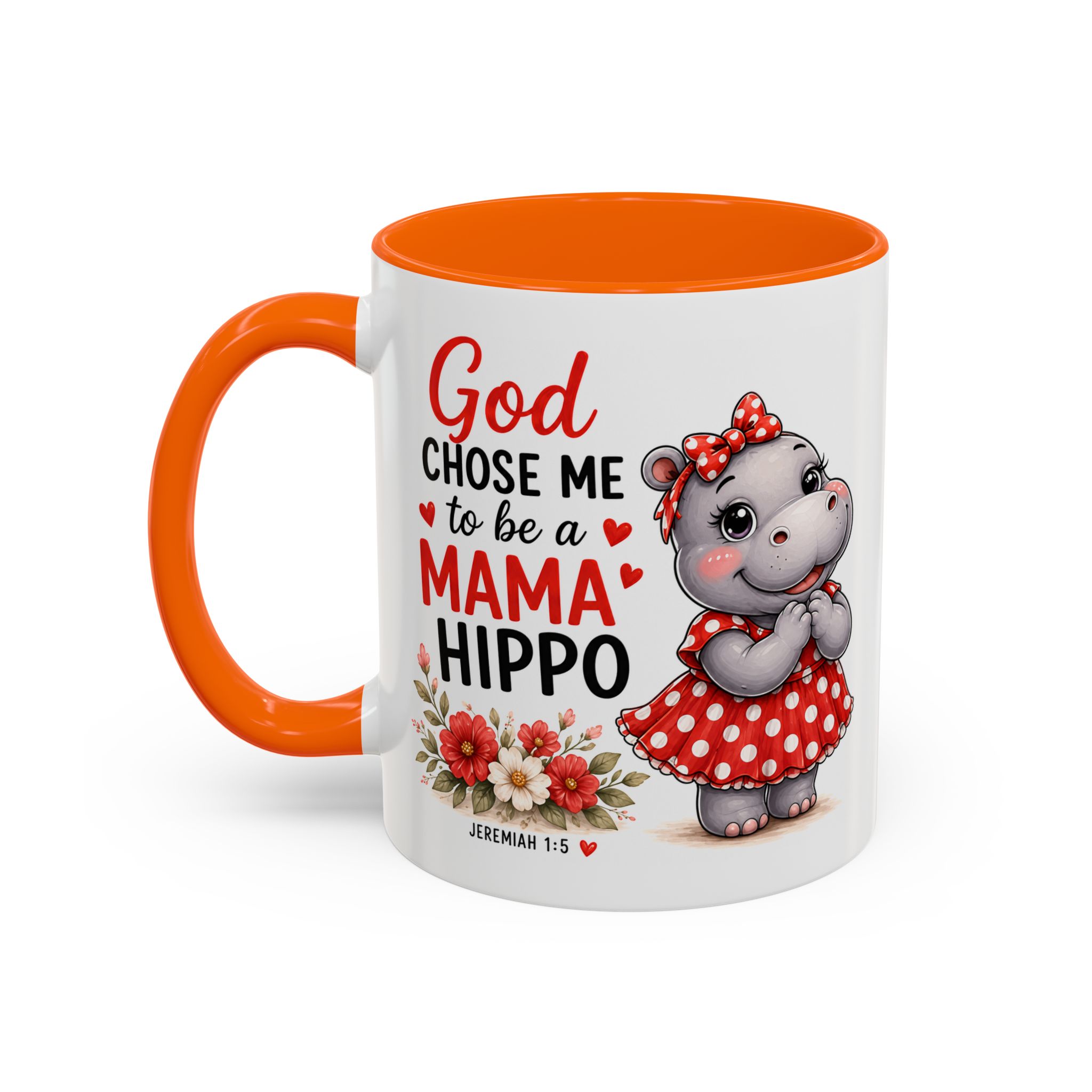 God Chose Me to Be a Mama Hippo | Coffee Mug (11oz / 15oz) Christian Mother’s Day Gift, Cute Faith Coffee Cup for Moms - Image 43