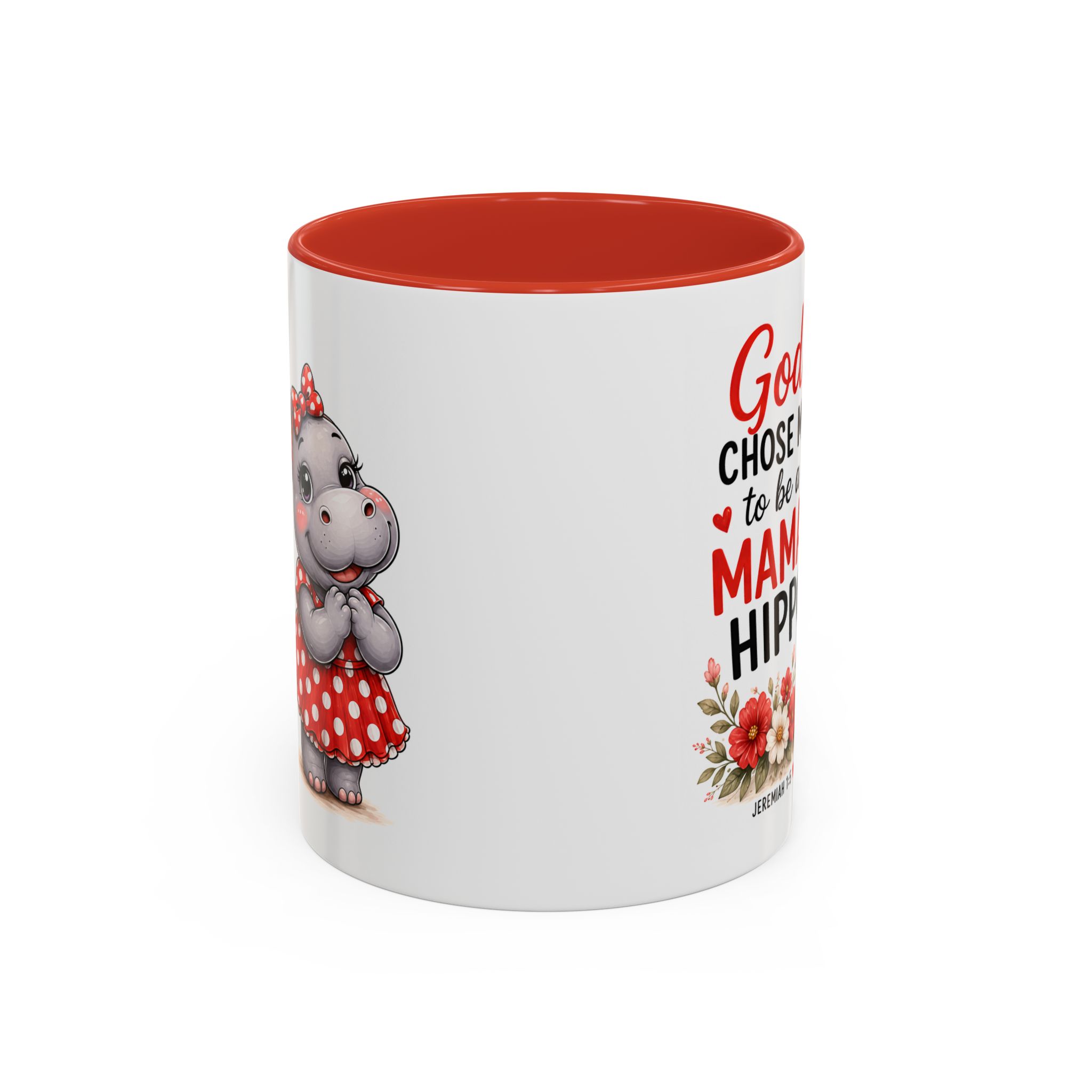 God Chose Me to Be a Mama Hippo | Coffee Mug (11oz / 15oz) Christian Mother’s Day Gift, Cute Faith Coffee Cup for Moms - Image 13
