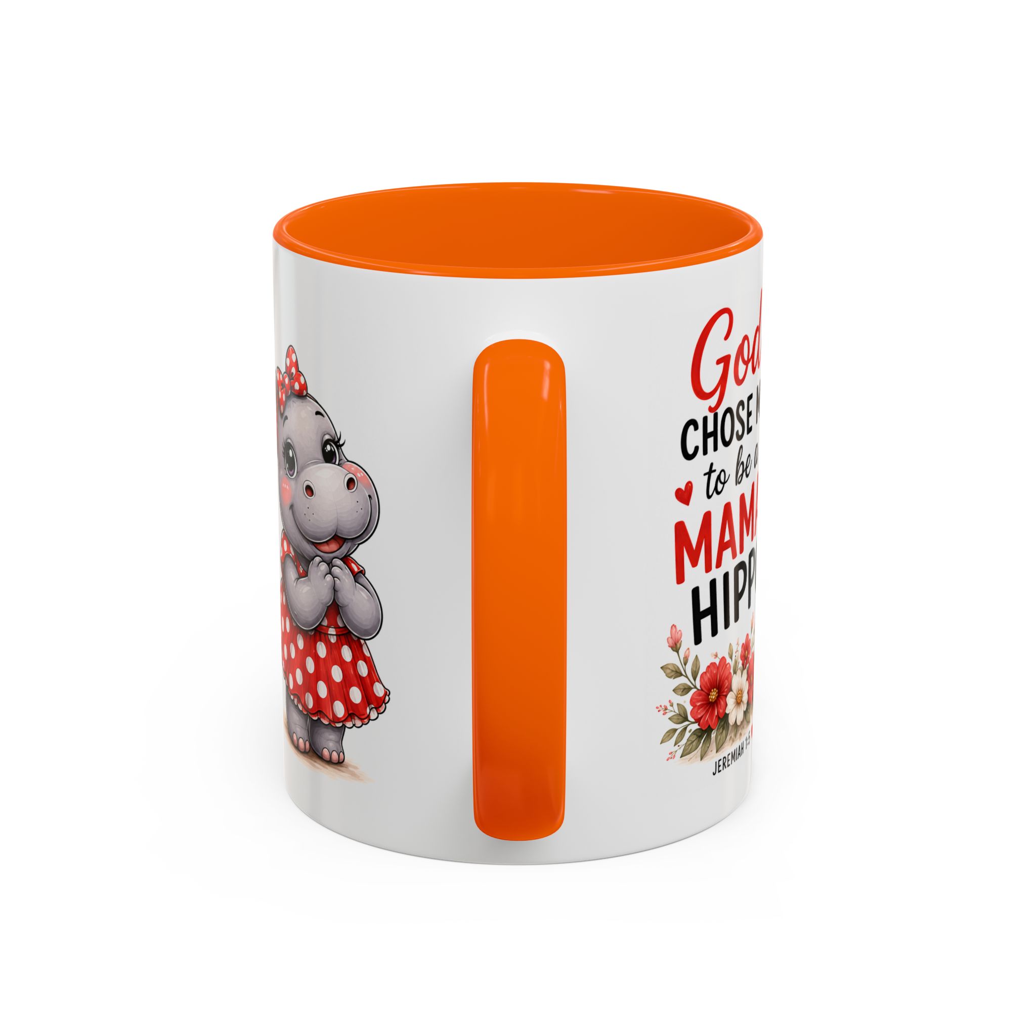 God Chose Me to Be a Mama Hippo | Coffee Mug (11oz / 15oz) Christian Mother’s Day Gift, Cute Faith Coffee Cup for Moms - Image 44