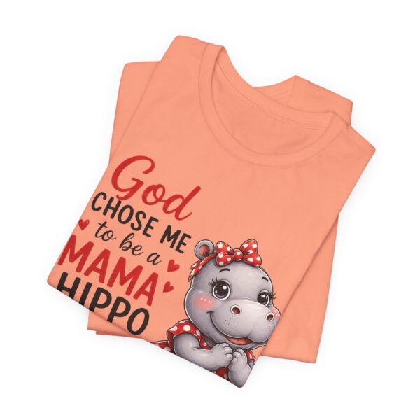 God Chose Me to Be a Mama Hippo T-Shirt | Hippo Mom, Christian Mother's Day | Hippopotamus Lovers