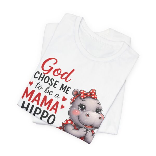 God Chose Me to Be a Mama Hippo T-Shirt | Hippo Mom, Christian Mother's Day | Hippopotamus Lovers