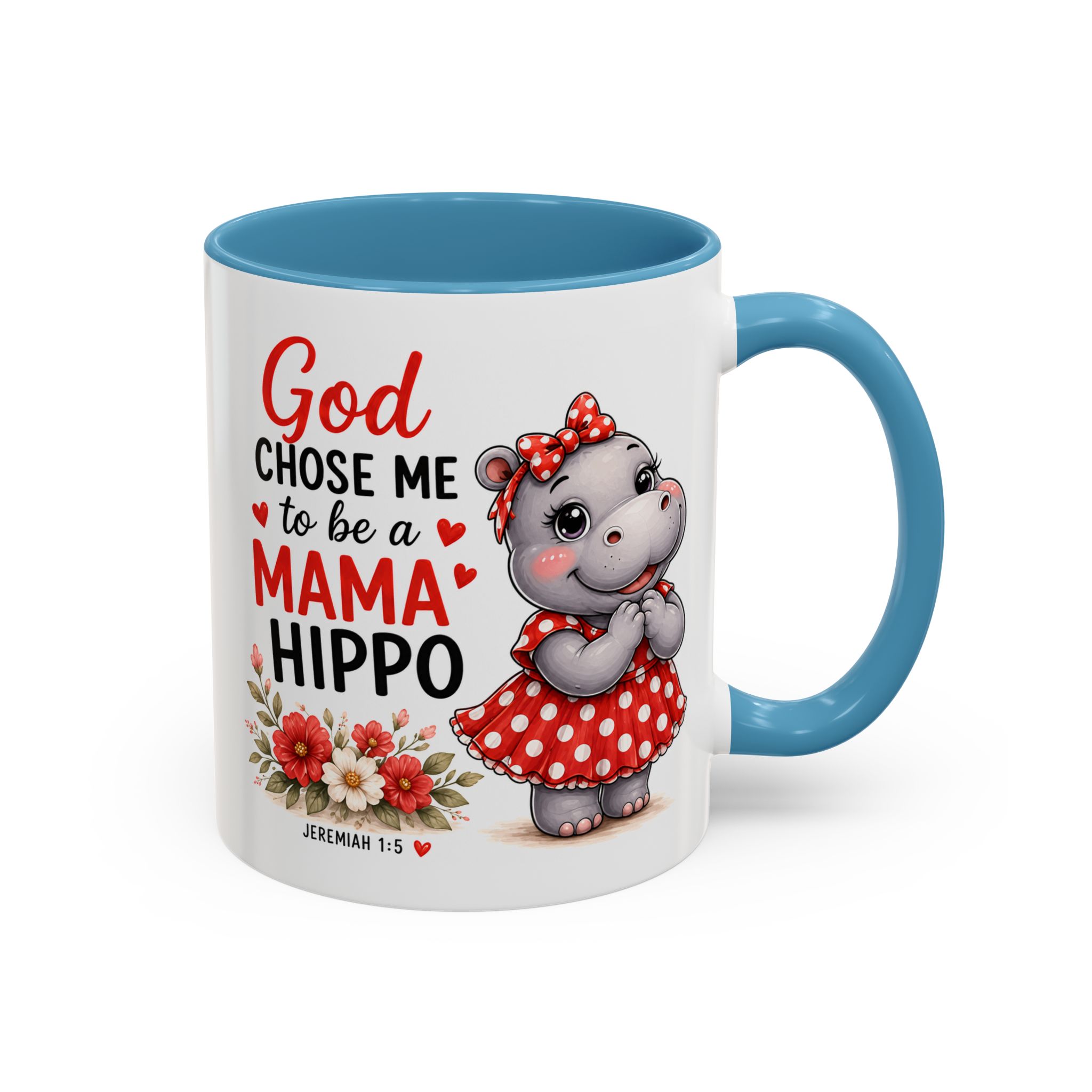 God Chose Me to Be a Mama Hippo | Coffee Mug (11oz / 15oz) Christian Mother’s Day Gift, Cute Faith Coffee Cup for Moms - Image 34