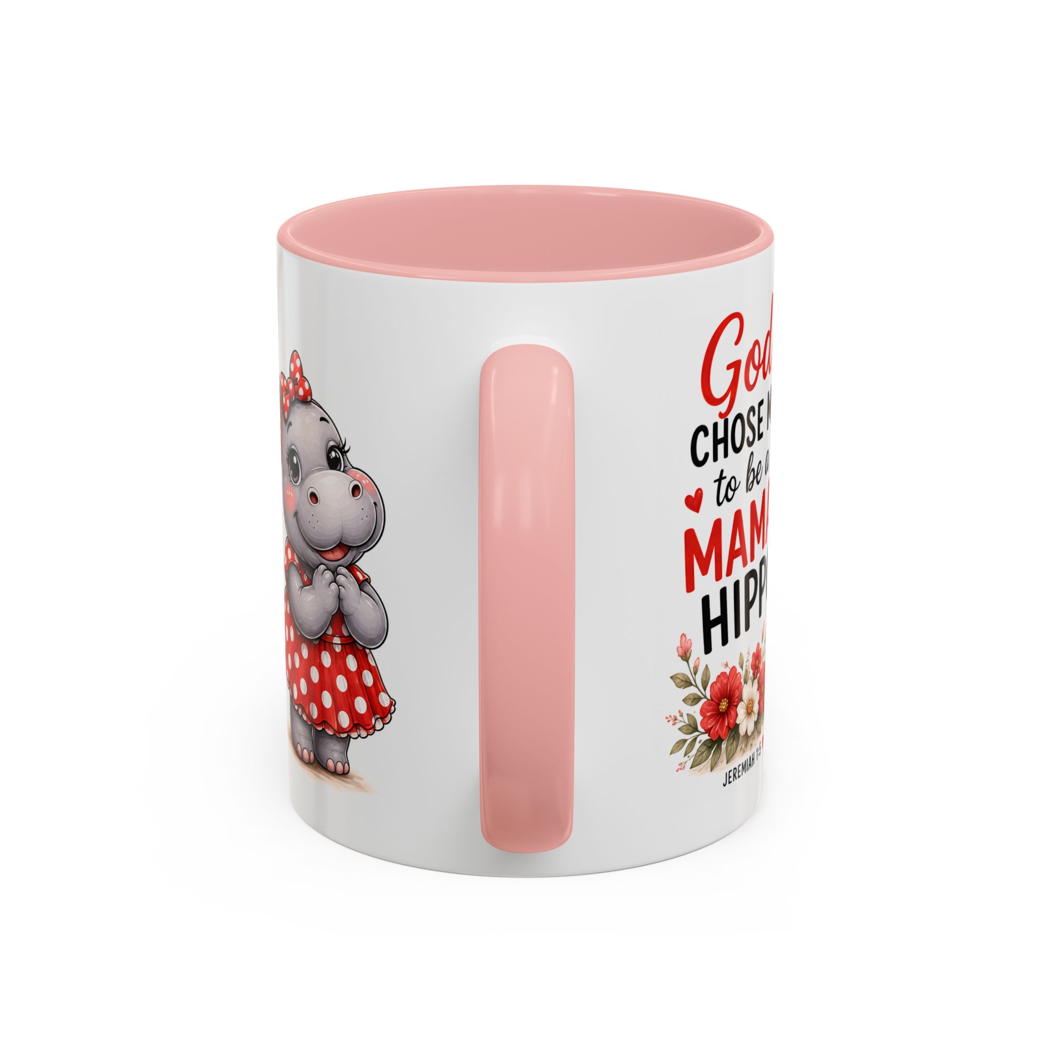 God Chose Me to Be a Mama Hippo | Coffee Mug (11oz / 15oz) Christian Mother’s Day Gift, Cute Faith Coffee Cup for Moms - Image 12