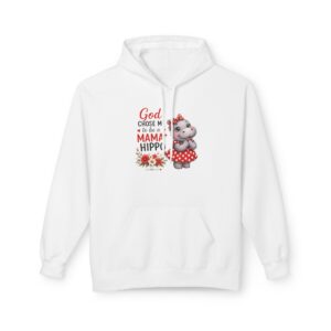 God Chose Me to be a Mama Hippo Jeremiah 1:5 Hoodie | Mama Hippo Scripture Design